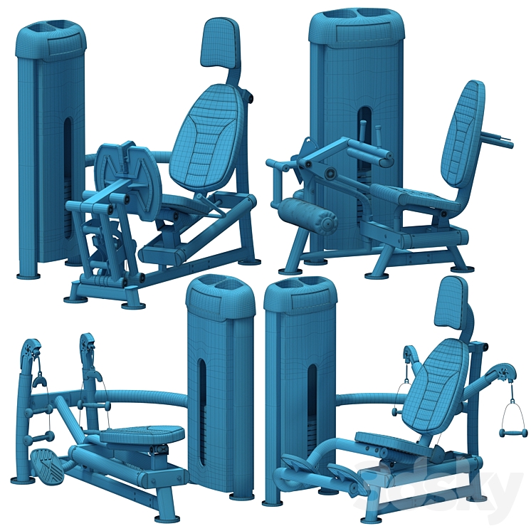 Equipment Gym 3 (Updated) 3DS Max Model - thumbnail 2