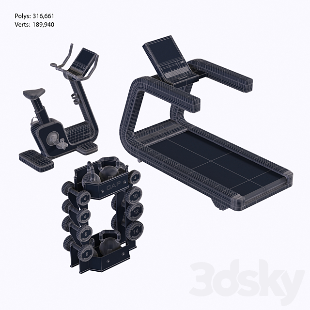 Equipment Gym2 Part1 3DSMax File - thumbnail 5