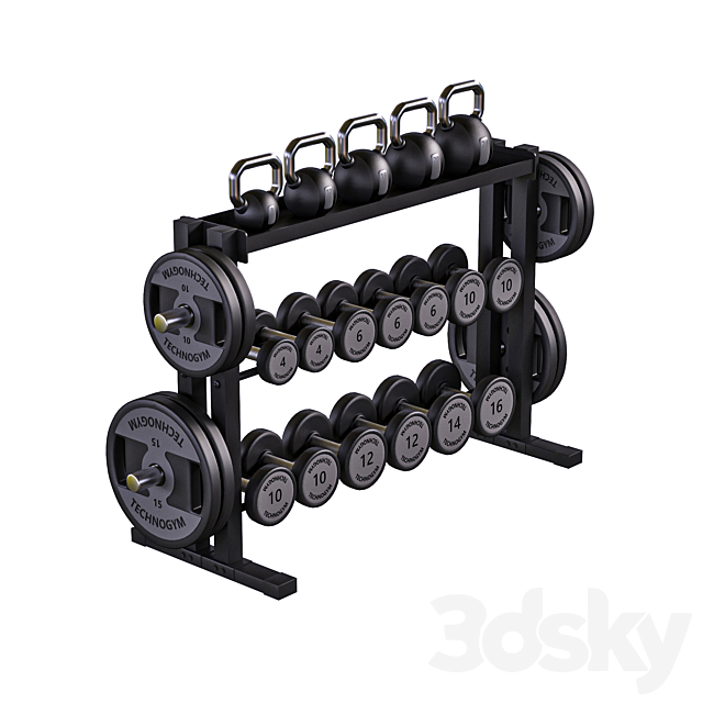 Equipment Gym2 Part2 3DS Max Model - thumbnail 2