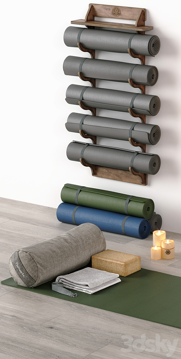 Excellent yoga set. Sport set 3DS Max - thumbnail 2