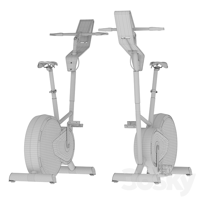 Exercise bike BORK D672 3DSMax File - thumbnail 4