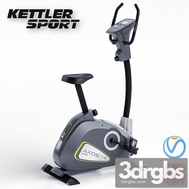 Exercise bike Kettler Axos Cycle M Trainer 3dsmax Download - thumbnail 1