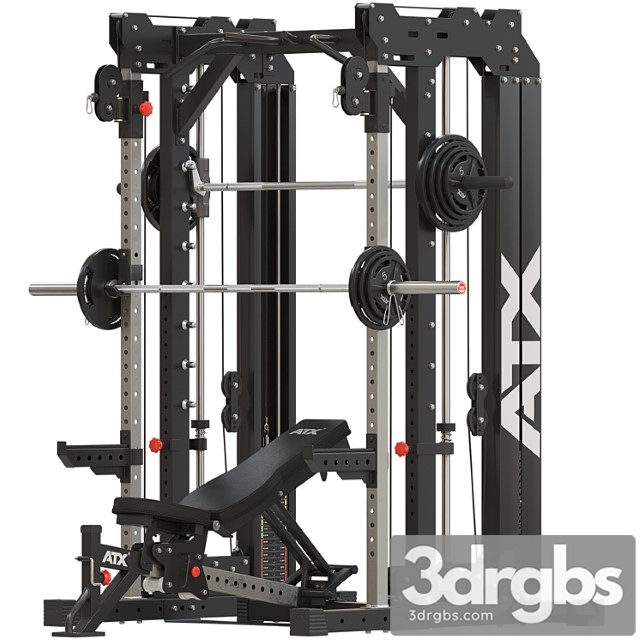 Exercise machine for the home gym Ath Smith Zable Rack Weigt Stack 3dsmax Download - thumbnail 1