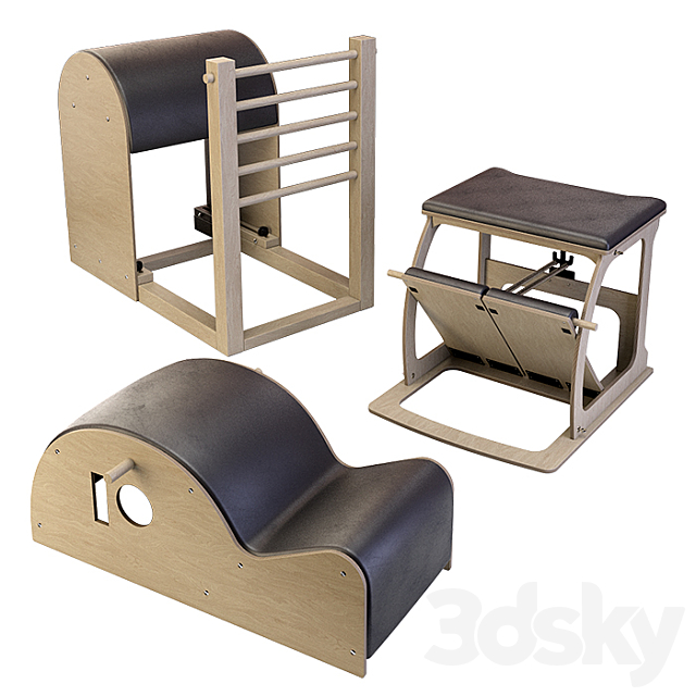 exercise machines Balanced body 3ds Max - thumbnail 1