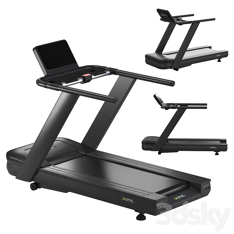 Fitness DHZ-X-8600 Professional treadmill 3DS Max Model - thumbnail 1