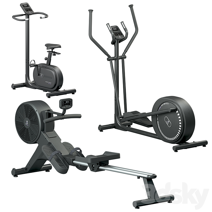 Fitness Equipment Clear Fit 3DS Max Model - thumbnail 3