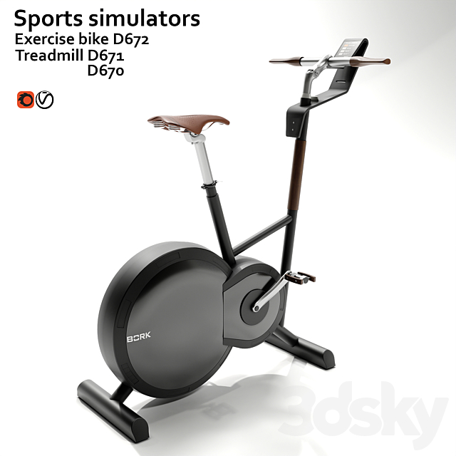 Fitness machine BORK 3DS Max Model - thumbnail 3