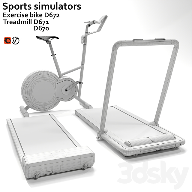 Fitness machine BORK 3DS Max Model - thumbnail 5