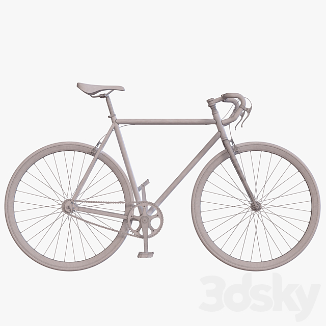 Fixed Gear Bike 3DSMax File - thumbnail 2