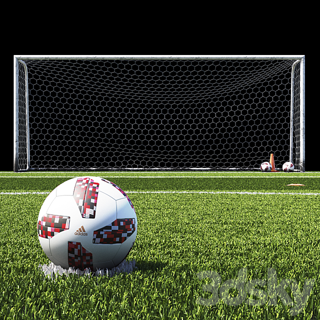 Football field 3DSMax File - thumbnail 2