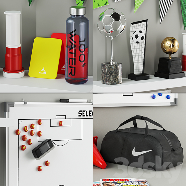 Football set 3DSMax File - thumbnail 4