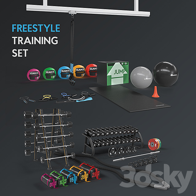 Freestyle trainings set 3ds Max - thumbnail 1