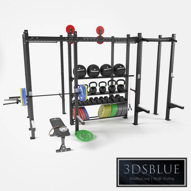 Functional frame for fitness 3DS Max - thumbnail 3