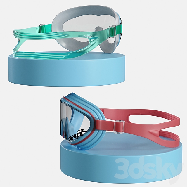 Goggles Copozz 3DS Max Model - thumbnail 3