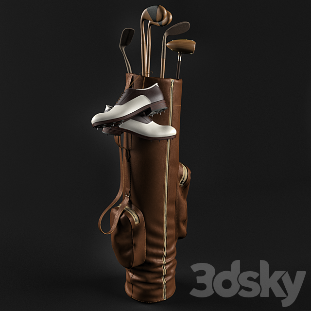 Golf bag 3DSMax File - thumbnail 1