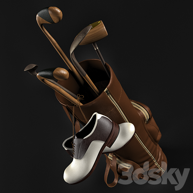 Golf bag 3DSMax File - thumbnail 3