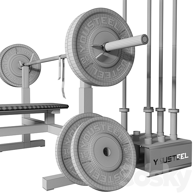 GYM 3DS Max Model - thumbnail 4