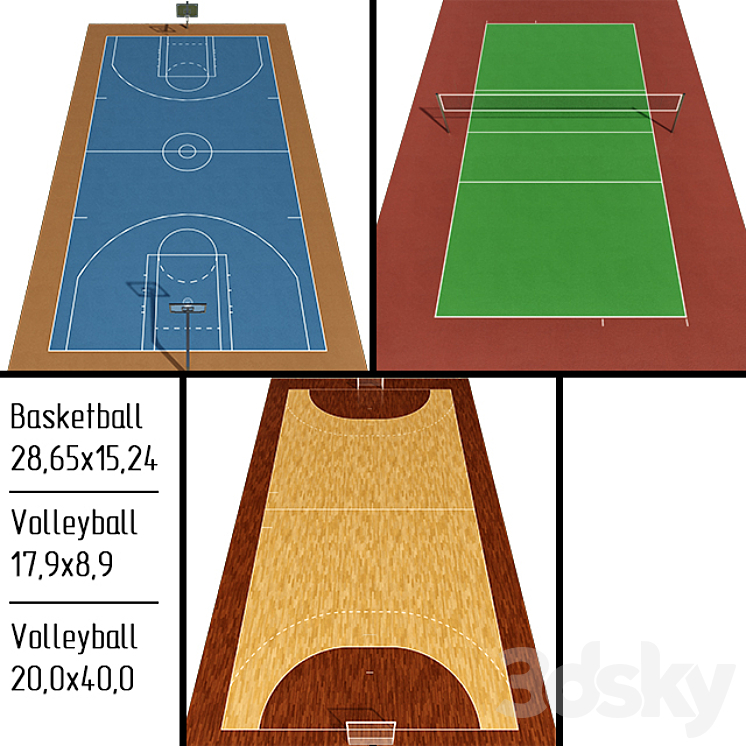 Handball \/ Basketball \/ Volleyball 3DS Max - thumbnail 2