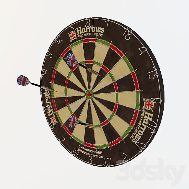 Harrows Darts 3DSMax File - thumbnail 1