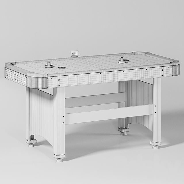 Hathaway Face-Off 5 ft. Air Hockey Table with Electronic Scoring 3DS Max Model - thumbnail 3