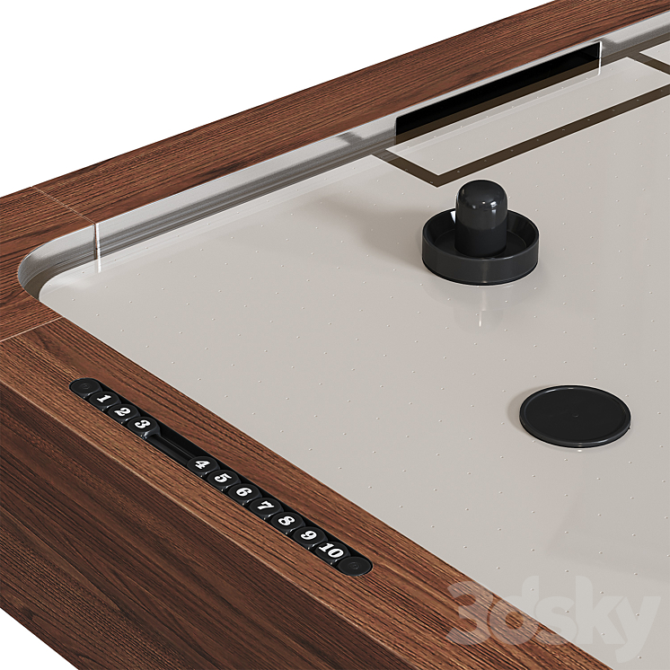 HB Home Mid-Century Air Hockey Table West Elm 3DS Max Model - thumbnail 2