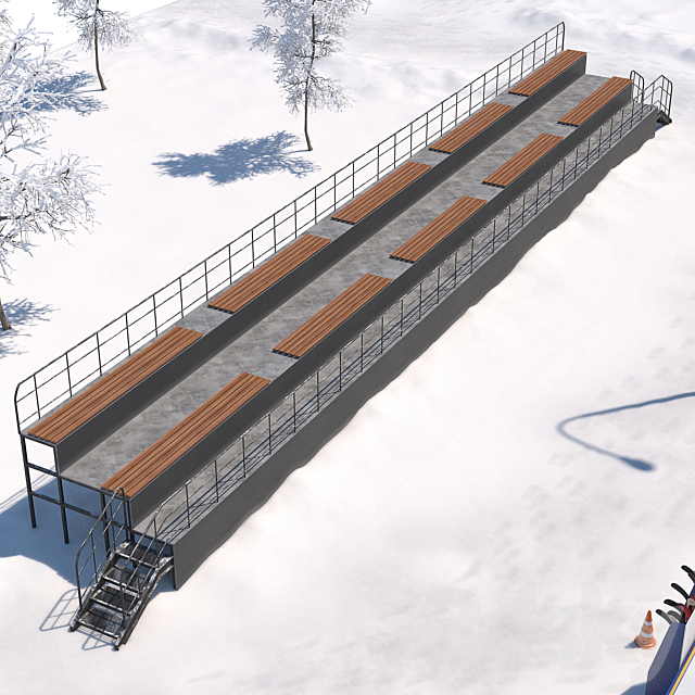 Hockey field 3DSMax File - thumbnail 3