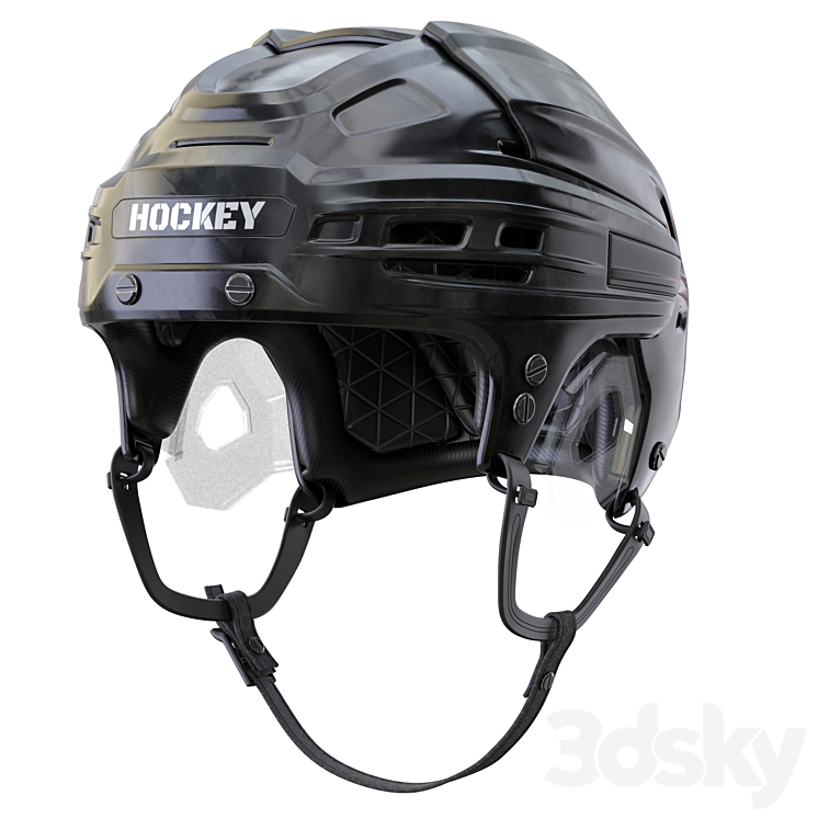 HOCKEY Helmet 3DS Max Model - thumbnail 1