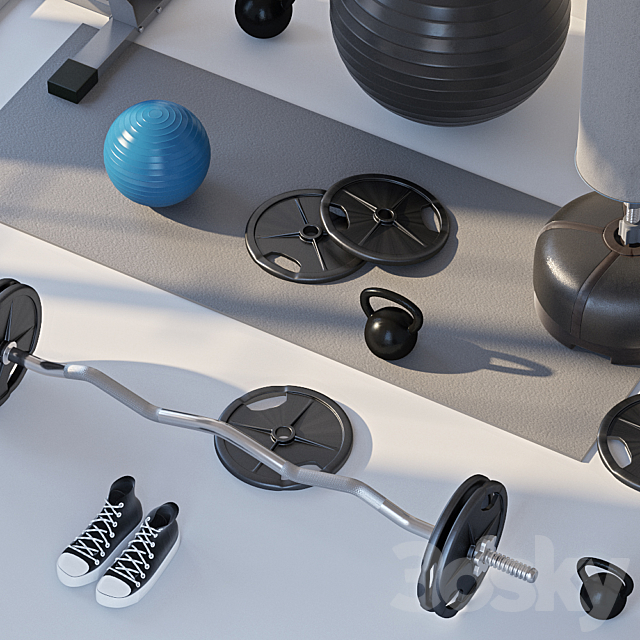 Home gym 2 3DSMax File - thumbnail 4