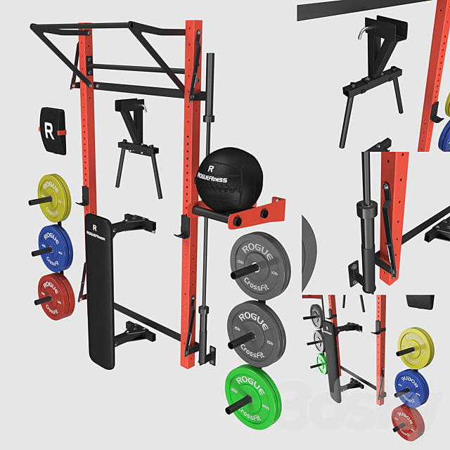 Home Hall CrossFit 3DS Max Model - thumbnail 2