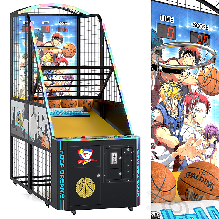 Hoop Dreams Basketball Game Machine. Ball 3DS Max - thumbnail 1