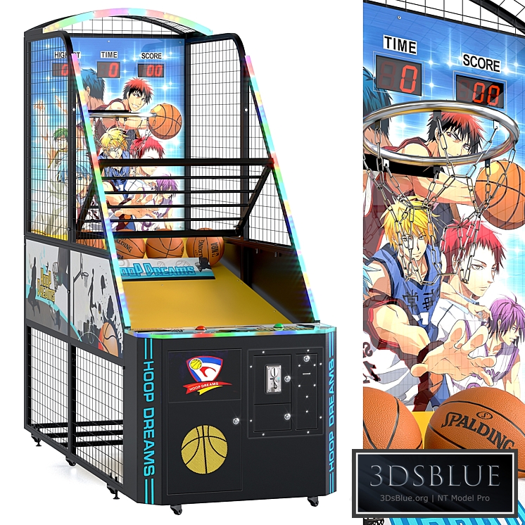 Hoop Dreams Basketball Game Machine. Ball 3DS Max - thumbnail 3