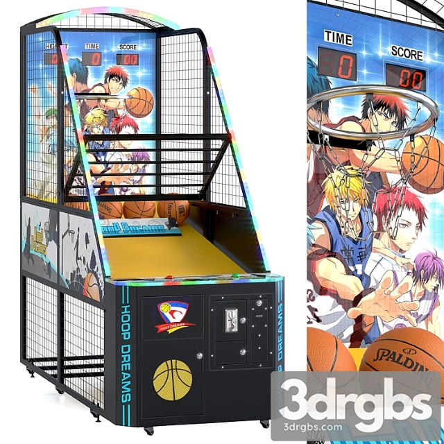 Hoop dreams basketball game machine. ball - thumbnail 1