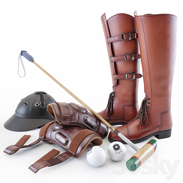 Horse polo kit 3DSMax File - thumbnail 1