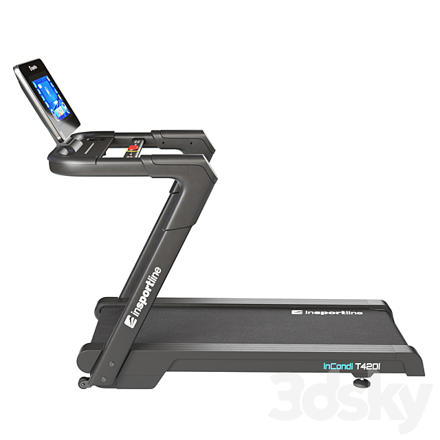 inSportline Incondi T420i Treadmill 3DS Max Model - thumbnail 2