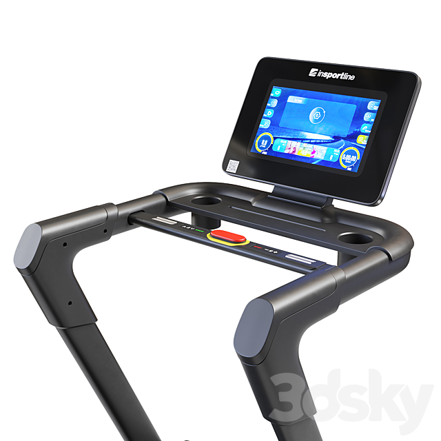 inSportline Incondi T420i Treadmill 3DS Max Model - thumbnail 4