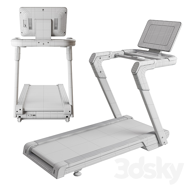 inSportline Incondi T420i Treadmill 3DS Max Model - thumbnail 5