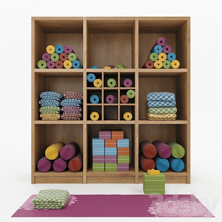 Inventory for the yoga room 3DS Max - thumbnail 1