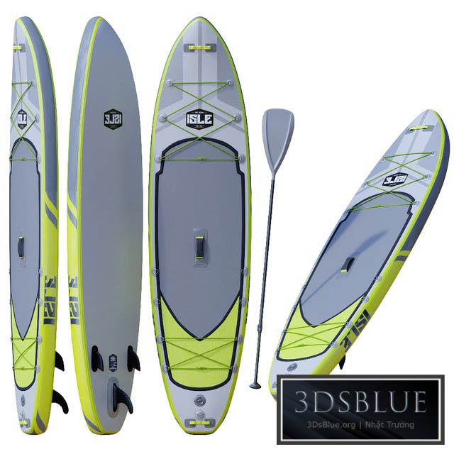 ISLE Explorer Inflatable Paddle Board Package 3DS Max - thumbnail 3