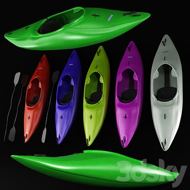 Kayak WINNER Storm 3DS Max Model - thumbnail 2