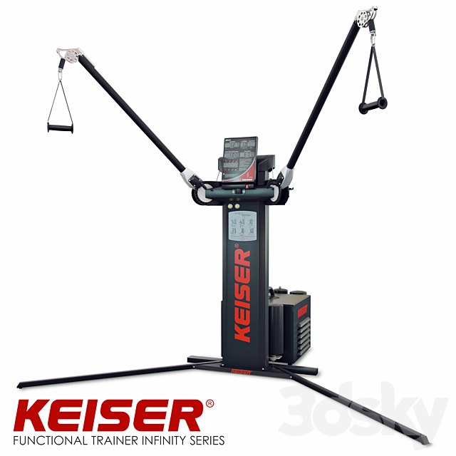 Keiser functional trainer 3ds Max - thumbnail 1