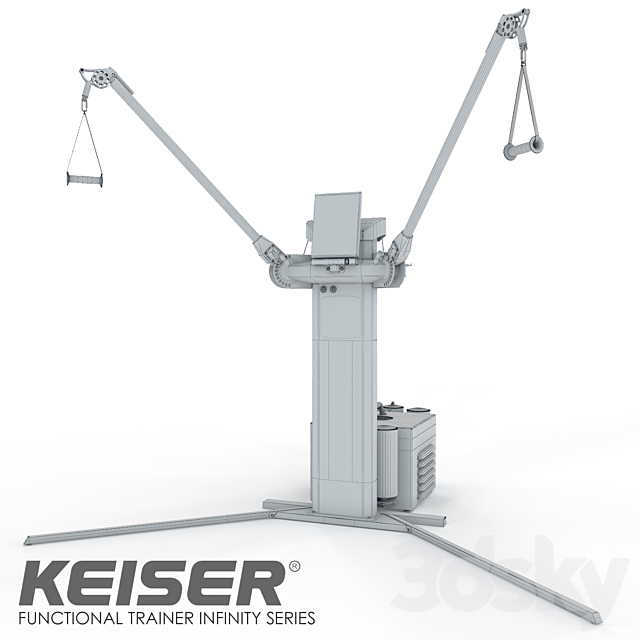 Keiser functional trainer 3ds Max - thumbnail 2