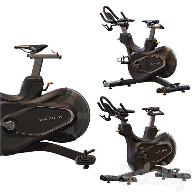 Matrix Fitness CXC Cycle 3DS Max Model - thumbnail 2