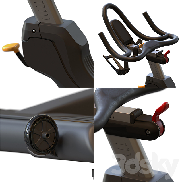 Matrix Fitness CXC Cycle 3DS Max Model - thumbnail 6