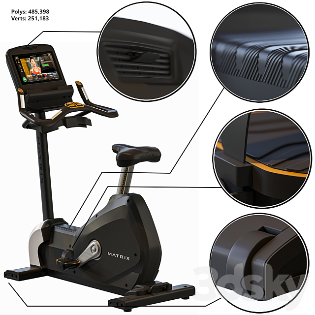 Matrix Fitness for Exercise Gym ( Performance Series ) 3DSMax File - thumbnail 2