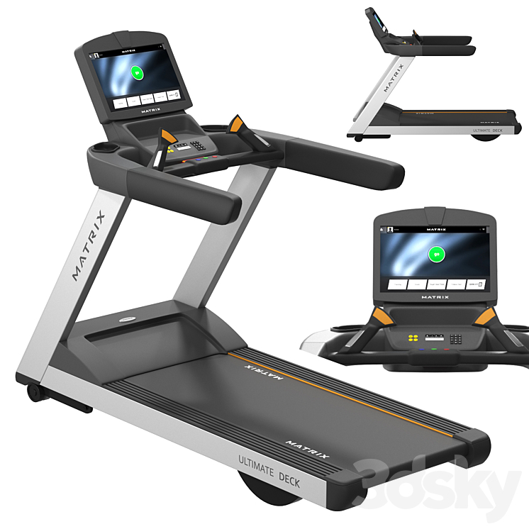 Matrix T7xi Treadmill 3DS Max - thumbnail 1