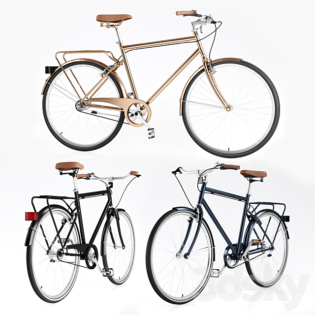 Men’s  Vintage Bike _ Bike Vintage Roadster 3DSMax File - thumbnail 1