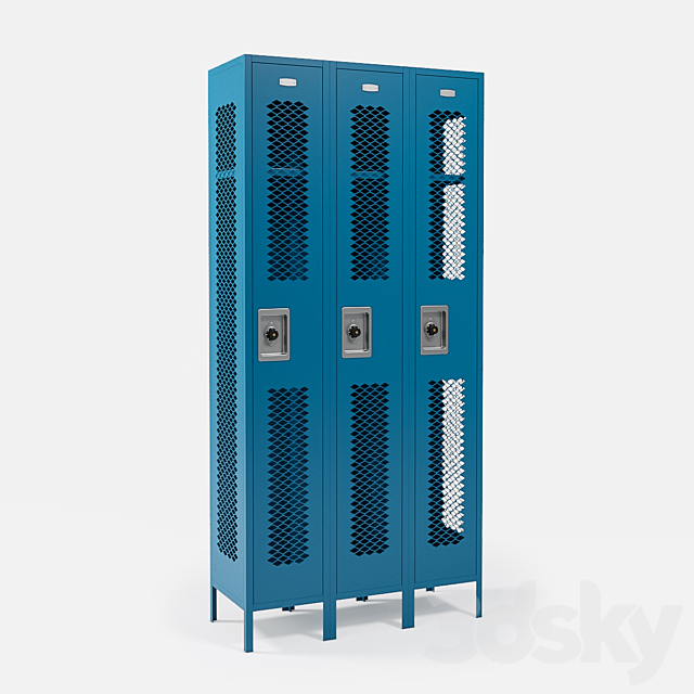 Metal Lockers 3DSMax File - thumbnail 3