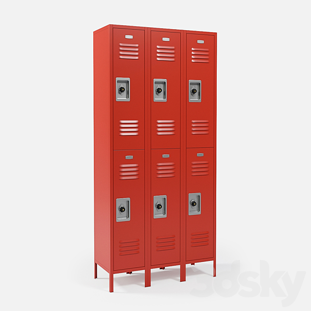 Metal Lockers 3DSMax File - thumbnail 4