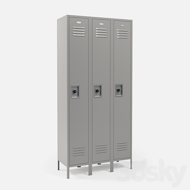 Metal Lockers 3DSMax File - thumbnail 5