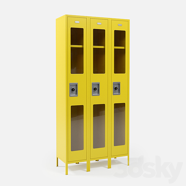 Metal Lockers 3DSMax File - thumbnail 6